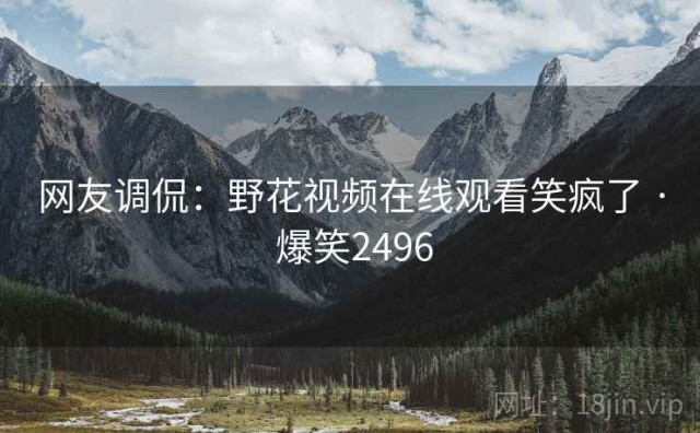 网友调侃：野花视频在线观看笑疯了 · 爆笑2496